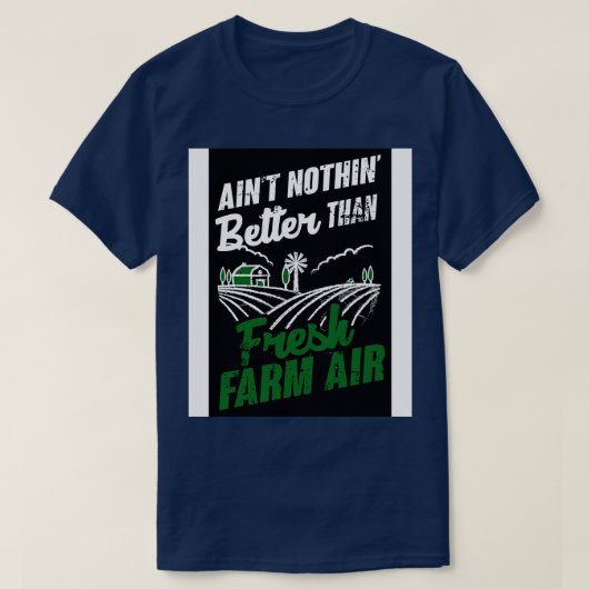 T-shirt Air frais de ferme (Design devant)