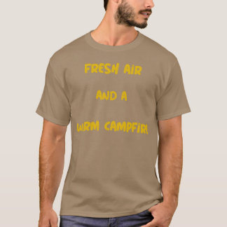 T-shirt Air frais et feu de camp chaleureux garçon de camp
