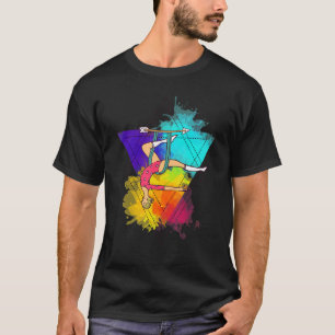 T-shirt Air Yoga acrobatique Aéronautique Colorée Aéroport