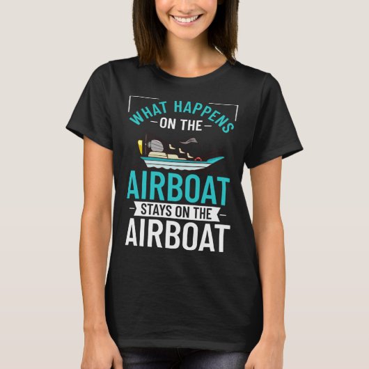 T-shirt Airboat Fanboat Rc Hydroplane Racing Swamp Boat Ri (Devant)