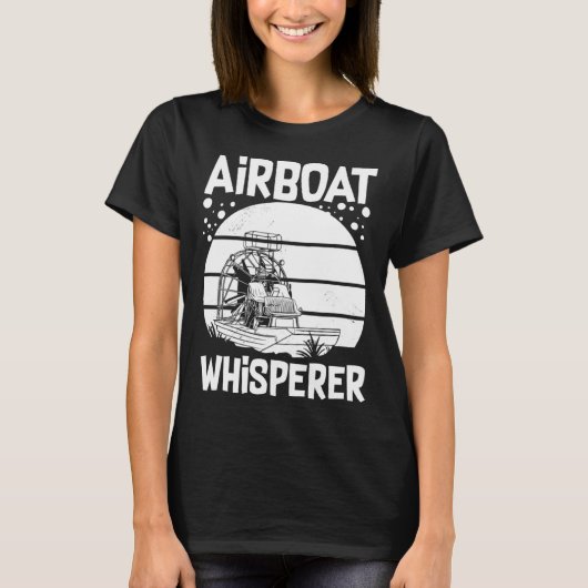 T-shirt Airboat Fanboat Rc Hydroplane Racing Swamp Boat Ri (Devant)