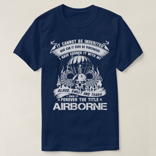T-shirt Airbone Forever The Title (Design devant)