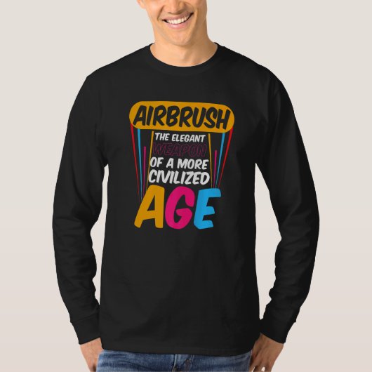 T-shirt Airbrush Civilized Age Artwork Airbrush Artists (Devant)