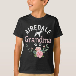T-shirt Airedale Grandma Cadeaux Femmes Airedale Amoureux