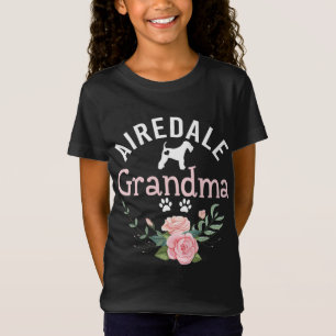 T-Shirt Airedale Grandma Cadeaux Femmes Airedale Amoureux 