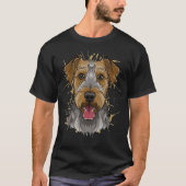T-shirt airedale terrier (Devant)