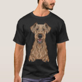 T-shirt airedale terrier (Devant)