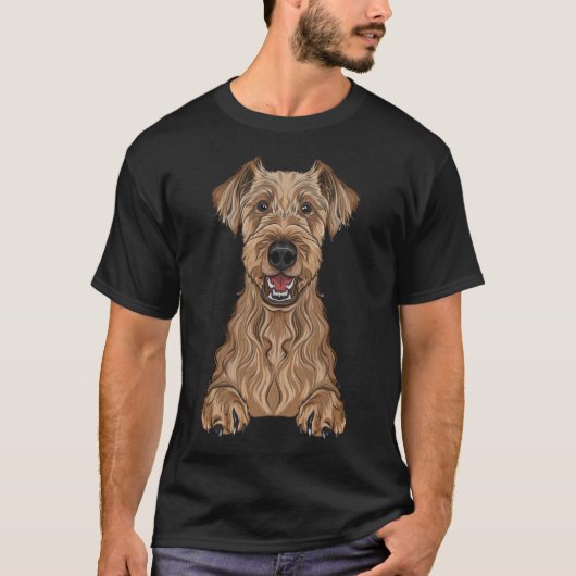 T-shirt airedale terrier (Devant)