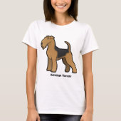 T-shirt airedale terrier (Devant)