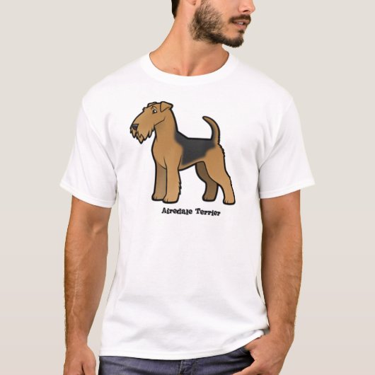 T-shirt airedale terrier (Devant)