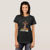 T-shirt Airedale Terrier Chien Noël (Devant entier)