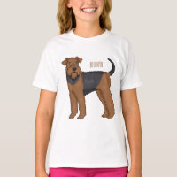 Airedale terrier dog cartoon