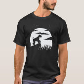 T-shirt Airedale Terrier Moon (Devant)
