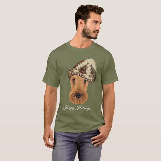 T-shirt Airedale Terriers (Devant entier)