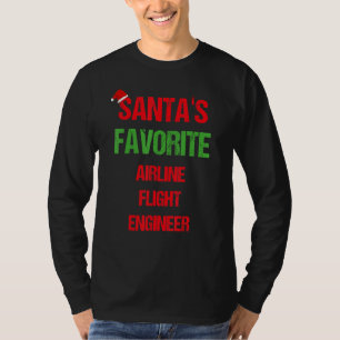 T-shirt Airline Flight Engineer Funny Pajama Christmas