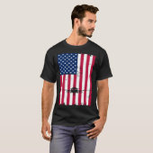 T-shirt Airplane American Flag Pilot Jet Aviation (Devant entier)
