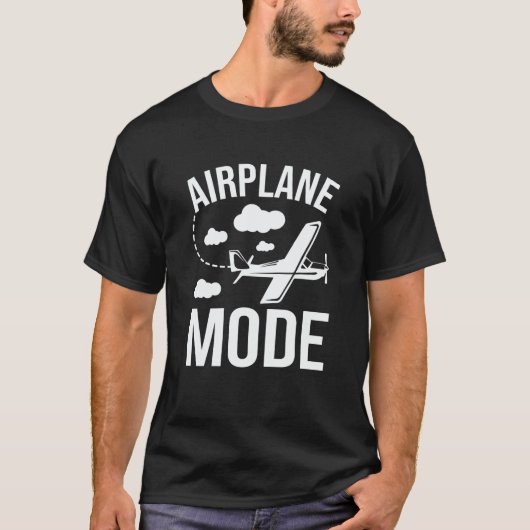 T-shirt Airplane Mode Pilot Airplane Plane Aviation  33 (Devant)