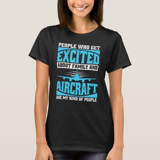 T-shirt Airplane Pilot Aviator  Aviation Fly Aircraft Pilo (Devant)