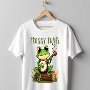 T-shirt Airs de Froussard : Grenouille de dessin animé ado