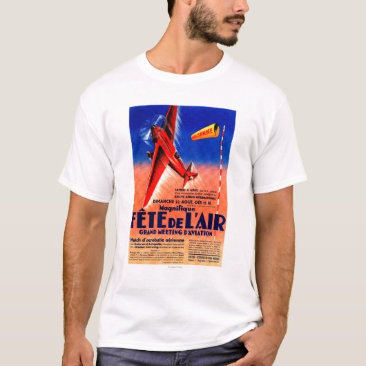 T-shirt Airshow comportant le courrier promotionnel de (Devant)