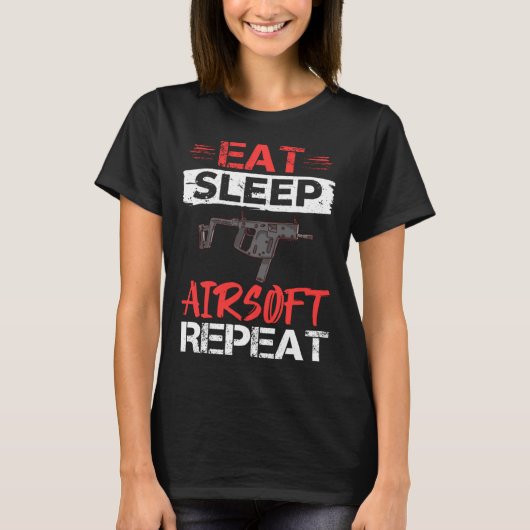 T-shirt Airsoft Gun Game Shooting Training Player Airsofti (Devant)