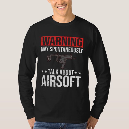 T-shirt Airsoft Gun Game Shooting Training Player Airsofti (Devant)