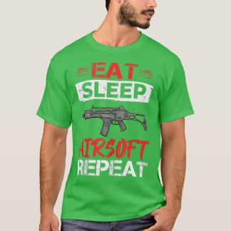 T-shirt Airsoft Gun Jeu Jeu de tir Joueur d'entraînement A