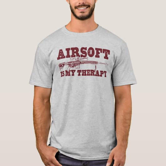 T-shirt Airsoft Is My Therapy (Devant)