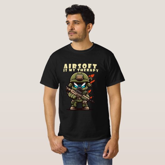T-shirt Airsoft Therapy (Devant entier)