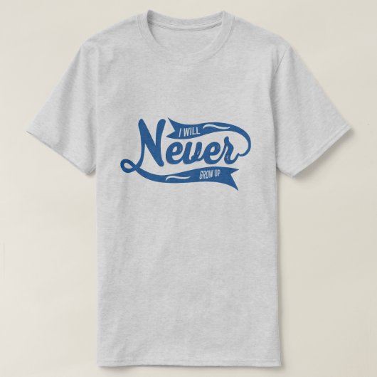 T-shirt Airwing Je n'aurai jamais grandi adulte hommes et  (Design devant)
