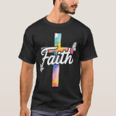 T-shirt Aith Cross With Butterflies Christian (Devant)