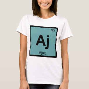 T-shirt Aj - Symbole de tableau périodique de chimie grecq