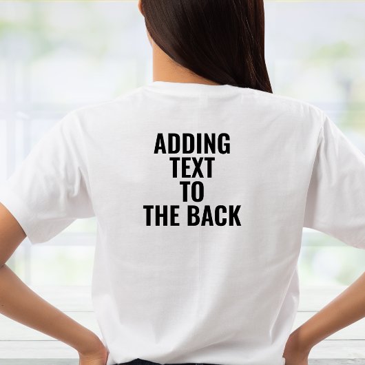 T-shirt Ajout De Texte À La Mise À Niveau De L'Impression