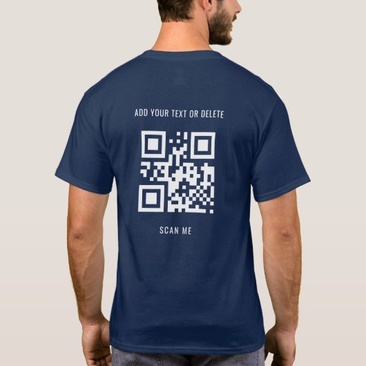 T-shirt Ajout personnalisé de texte d'image et numérisatio (Dos)