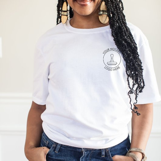 T-shirt Ajouter le logo QR Code Promotionnels Notaire Pers