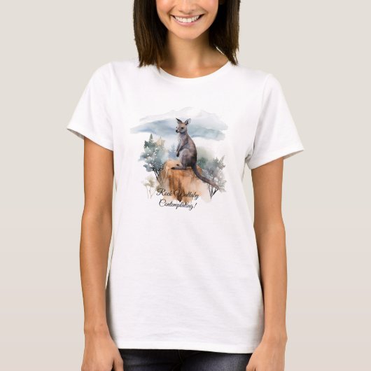 T-shirt Ajouter le nom Modifier le texte - Roche Wallaby A (Devant)