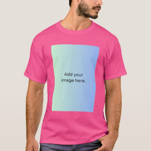 T-shirt Ajouter l'image Modèle photo masculin double face