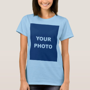 T-shirt Ajouter l'image Photo Logo Light Blue Women's