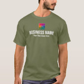T-shirt Ajouter Logo de l'entreprise Mens Femmes Moderne F (Devant)