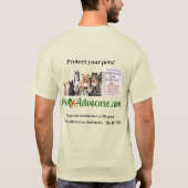 T-shirt Ajouter Non à la conception de la patte S en vert  (Dos)