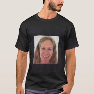 T-shirt Ajouter un cadre Carré noir photo