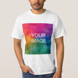 T-shirt Ajouter un logo image Personnaliser le Modèle Mens
