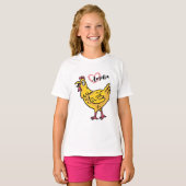 T-shirt Ajouter un nom aux poulets Anniversaire Cadeau, ch (Devant entier)