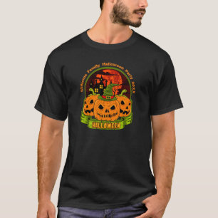 T-shirt Ajouter un nom de famille Année Halloween Partie