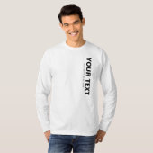 T-shirt Ajouter un nom de texte Télécharger des moyens pho (Devant entier)