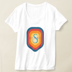 T-shirt Ajouter un nom personnalisé Monogramme Initial Per