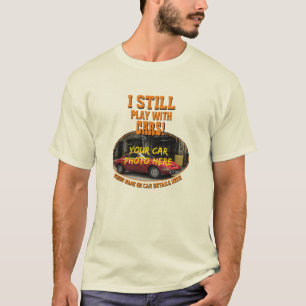 T-shirt Ajouter Un Nom, Sa Photo De Voiture, Texte, Je Jou