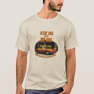 T-shirt Ajouter Un Nom, Sa Photo De Voiture, Texte, Me Dem