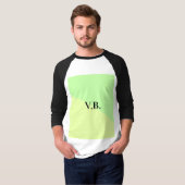 T-shirt Ajouter un nom texte monogramme couleur unie simpl (Devant entier)