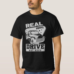 T-shirt Ajouter un nom Texte Real Grand-père Pop Drive Hot